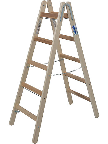 KRAUSE STABILO drabina drewniana dwustronna ze szczeblami 2x5
